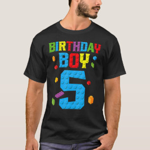 Master Builder 5:e födelsedagspojken 5-årsbyggd T Shirt