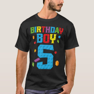 Master Builder 5:e födelsedagspojken 5-årsbyggd T Shirt