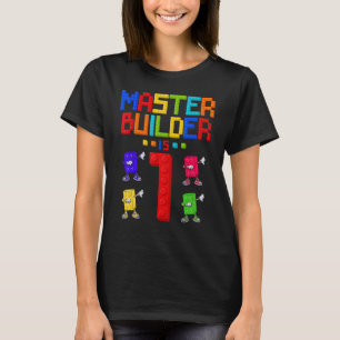 Master Builder är 1 år gammal Byggnad 1:a födelsed T Shirt