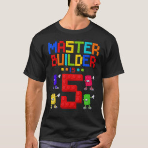 Master Builder är 5 år gammal Byggnad 5:e födelsed T Shirt