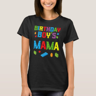 Master Builder Birthday Boy's Byggnad Bricks i Mam T Shirt