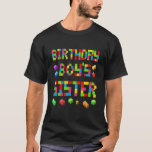 Master Builder Birthday Boy's Sister Byggande Bric T Shirt<br><div class="desc">Mästarbyggaren Birthday Boy's Syster Bygger Bricks Blocks.</div>