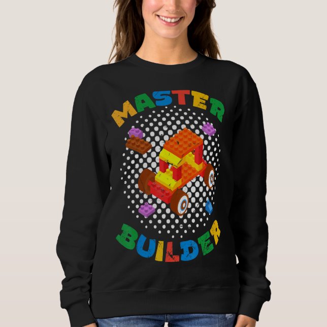 Master Builder blockerar Leksak Cute Brick Builder T Shirt (Framsida)