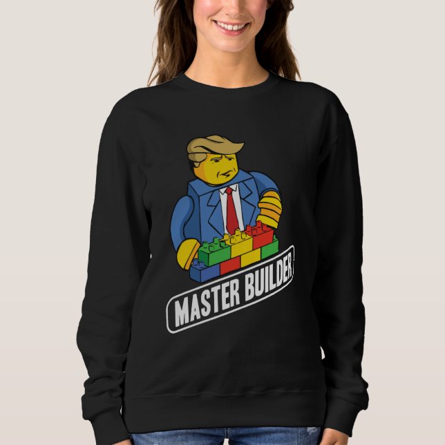Master Builder Building Blocks Men Women Youth  25 T Shirt (Framsida)