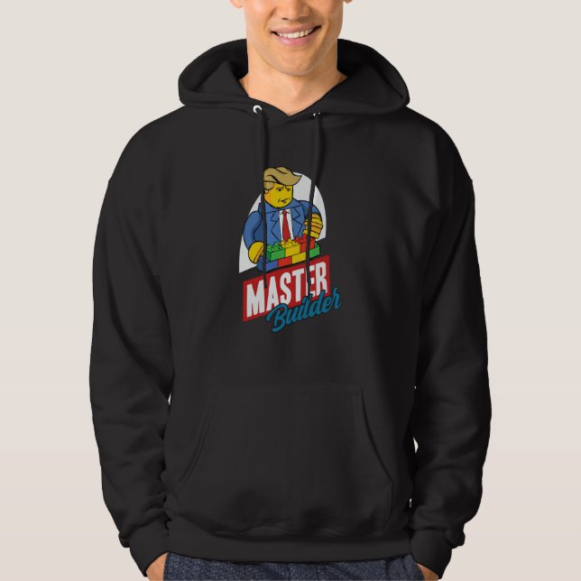 Master Builder Building Blocks Men Women Youth  6 Hoodie (Framsida)