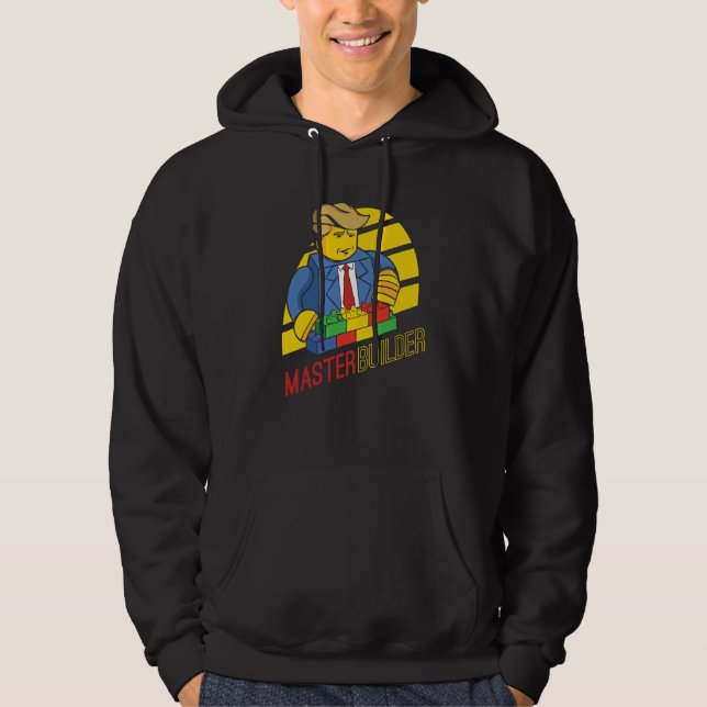 Master Builder Building Blocks Men Women Youth  7 Hoodie (Framsida)