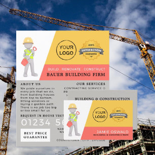 Master Builder, Bygg firm, Builders Advert Reklamblad