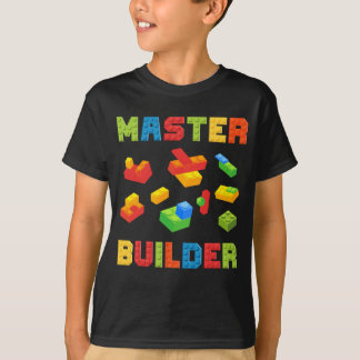 Master Builder Bygger block älskare Brick Builder T Shirt