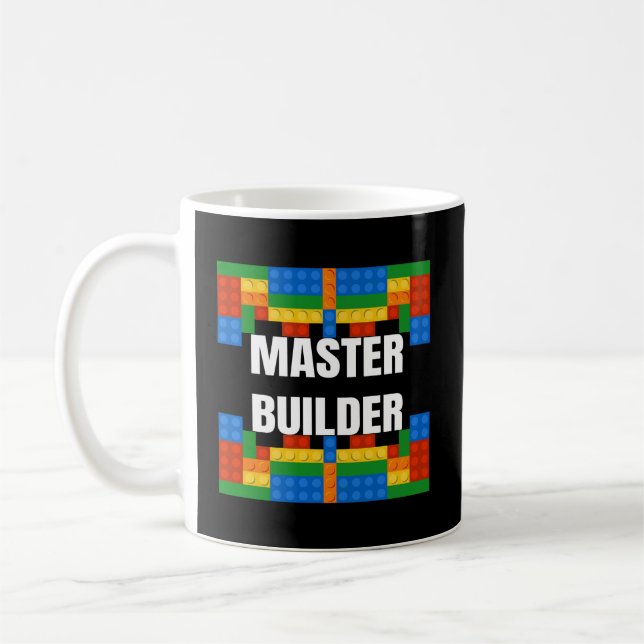 Master Builder Bygger blockerar grundbyggaren Leks Kaffemugg (Vänster)