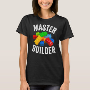 Master Builder Bygger blockerar grundbyggaren Leks T Shirt