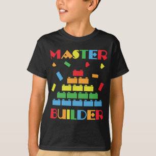Master Builder bygger blockerar leksak roliga barn T Shirt