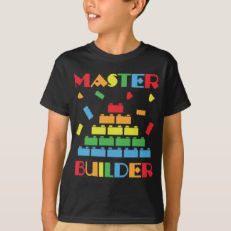 Master Builder bygger blockerar leksak roliga barn T Shirt