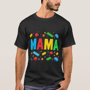 Master Builder Bygger Bricks Blocks Funny Mor T Shirt
