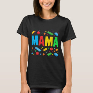 Master Builder Bygger Bricks Blocks Funny Mor T Shirt