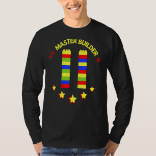 Master Builder Cute Block Bygger elfte födelsedage T Shirt