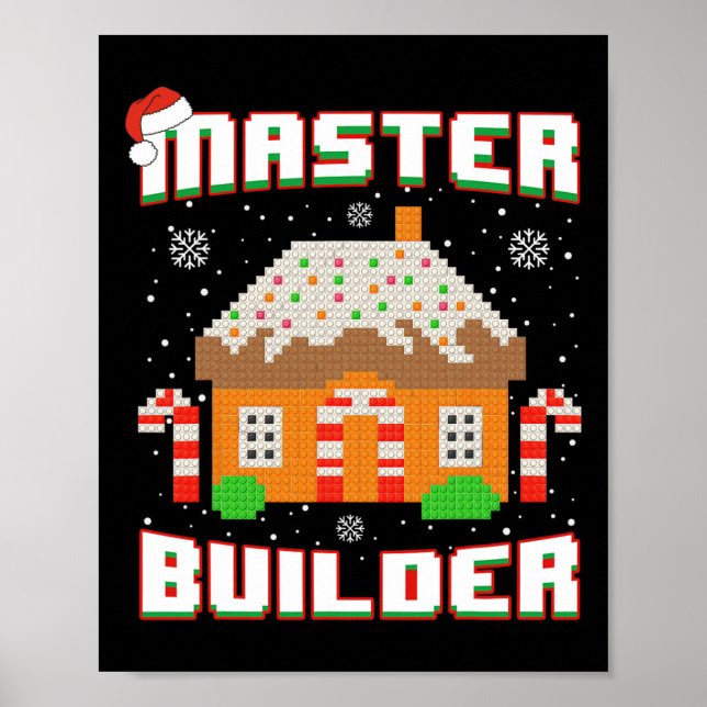 Master Builder Gingerbröd House-julklapp B Poster (Framsidan)