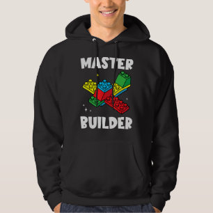 Master Builder Kids Bygger block Brick Leksak Mast Hoodie