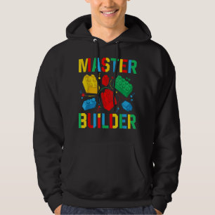 Master Builder Kids Bygger block Brick Leksak Mast Hoodie