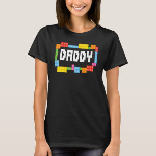Master Builder pappa Bricks Blocks Bygger Family T Shirt