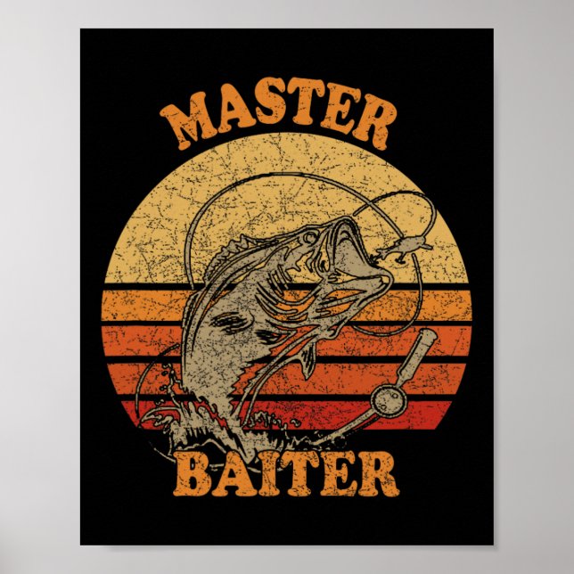 Master Byiter Funny Fishing Poster (Framsidan)