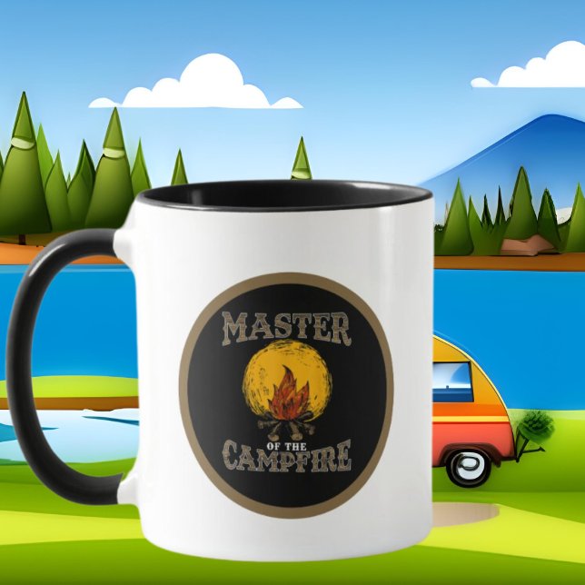 Master Campfire add monogram camping Mugg (Skapare uppladdad)