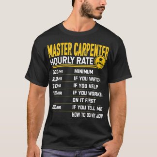 Mäster Carpenter-timtaxa för nuny Carpentry Wood T Shirt