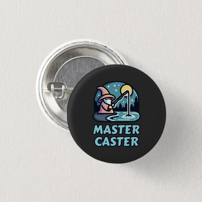 Master Caster Fantasy Fishing Knapp (Framsida & baksida)