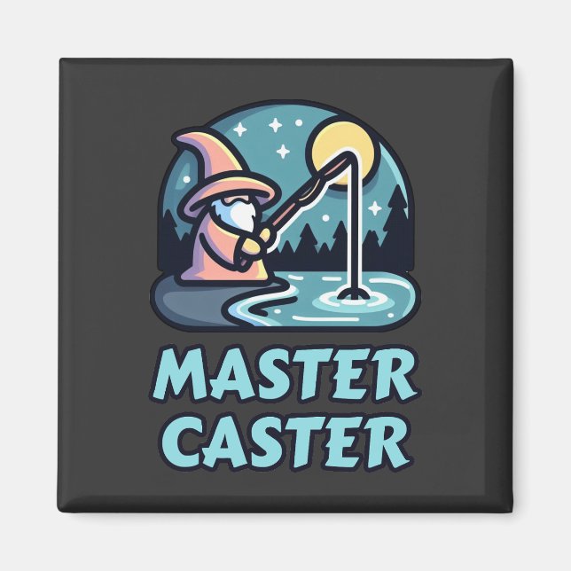 Master Caster Fantasy Fishing Magnet (Framsidan)