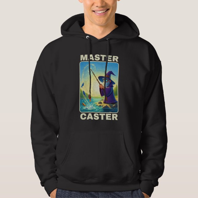 Master Caster - guiden Magic Fishing Hoodie (Framsida)