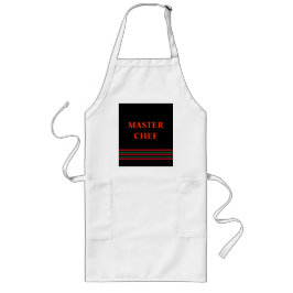 Master Chef> Anpassningsbar Apron Långt Förkläde