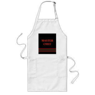 Master Chef> Anpassningsbar Apron Långt Förkläde