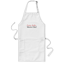 Master Chef Personlig Apron Långt Förkläde