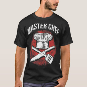 Master Chef Restaurant Kitchen Chef Cooking Älskar T Shirt