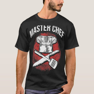 Master Chef Restaurant Kitchen Chef Cooking Älskar T Shirt