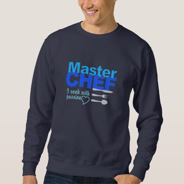 Master Chef-skjorta - välj stil & färg Långärmad Tröja (Framsida)