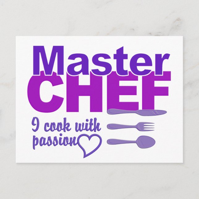 Master Chef-vykort Vykort (Framsida)