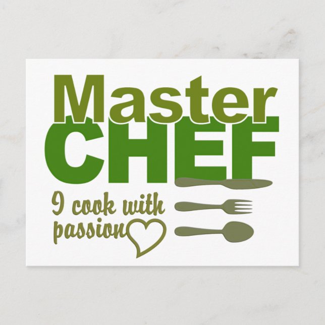 Master Chef-vykort Vykort (Framsida)