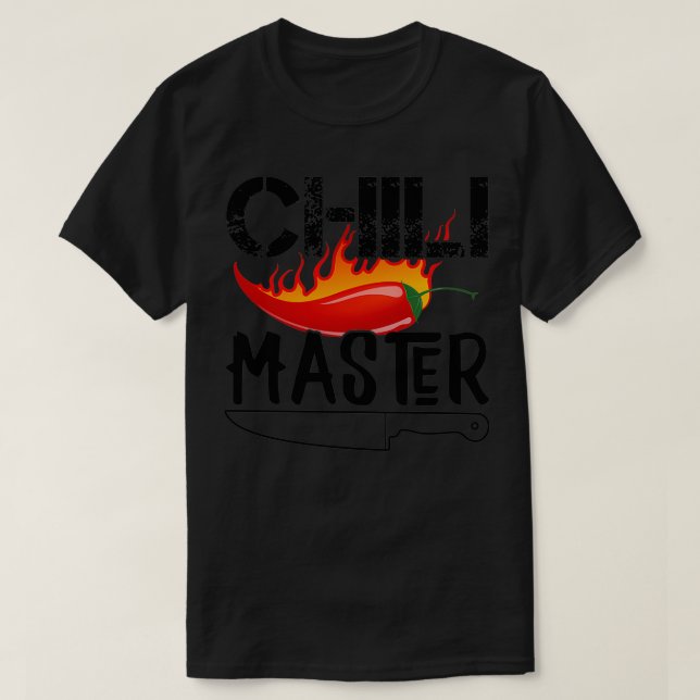 Master Chili Chef Cooking Kitchen Gift T Shirt (Design framsida)
