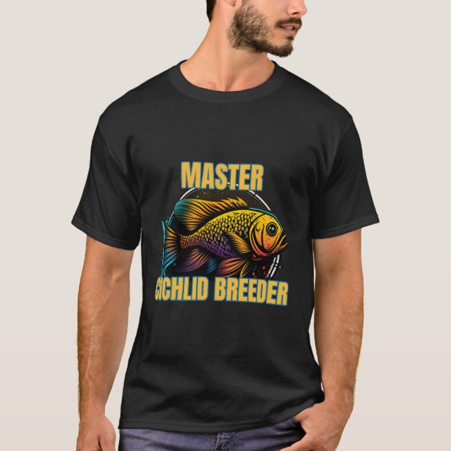 Master Cichlid Breeder African Cichlids Aquarium C T Shirt (Framsida)