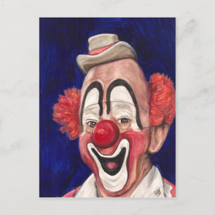 Master Clown Lou Jacobs Vykort