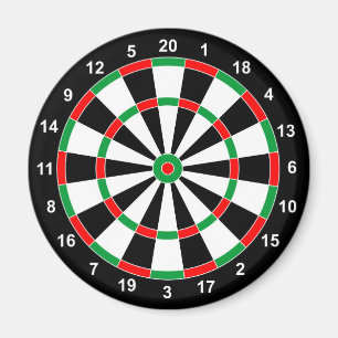Master Darts Board Basic Round Target Classic-spel Magnet