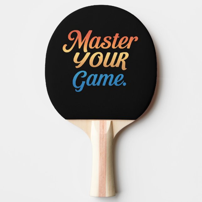 Mäster ditt spel pingisracket (Framsidan)