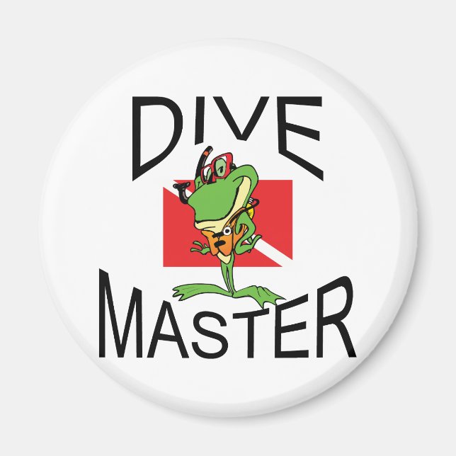 Master Diver SCUBA Magnet (Framsidan)