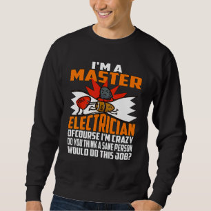 Master Electrician Crazy Lång Ärmad Tröja