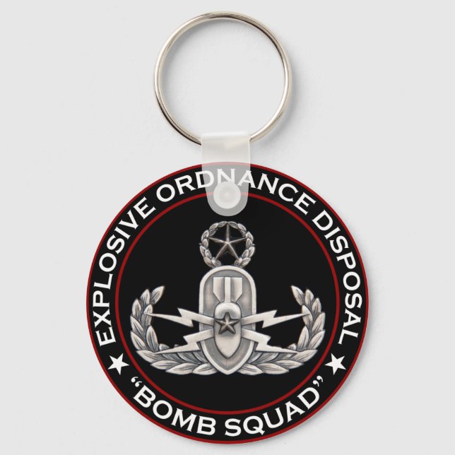 Master EOD Bomb Squad Nyckelring (Framsida)