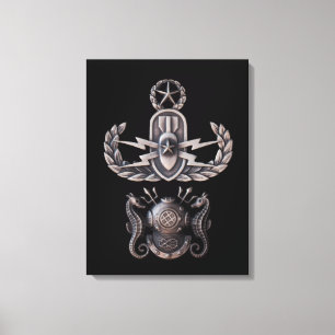 Master EOD Master Diver Canvastryck