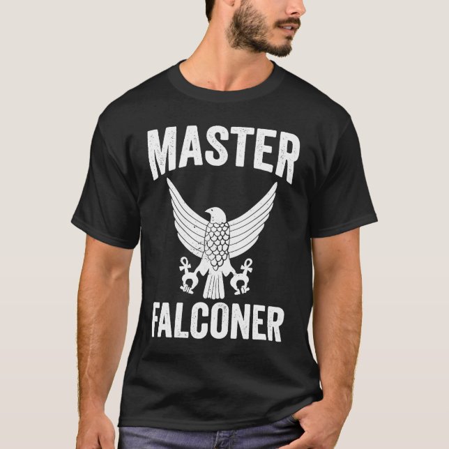 Master Falconer Falconry T Shirt (Framsida)