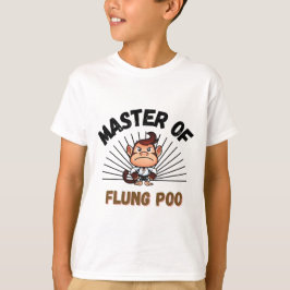 Mäster för Flung Poo Funny Martial Arts Pun T Shirt