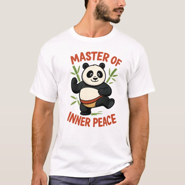 Mäster för Inner Peace - Kung fu Panda Inspired T Shirt (Framsida)