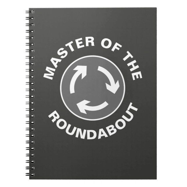 Master för Roundabout Vacation Photo Notebook Anteckningsbok (Framsidan)